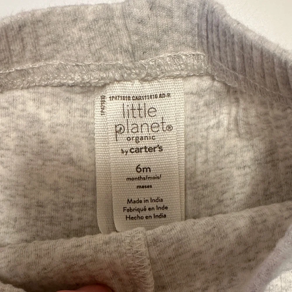 Carter's Little Planet Organic Baby Shorts in Light Gray